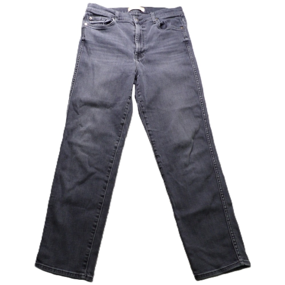 7 For All Mankind Luxe Vintage Jeans Women Straight Legs Gray Cotton Blend 29x26